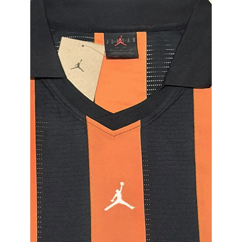 Nike Jordan Brooklyn Collegiate Goalie Shirt Mens XL Black Orange HV0107-010
